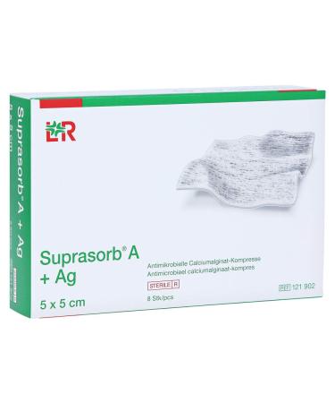 Suprasorb A+Ag Antimycobial Calcium Alginate Compresses 5x5