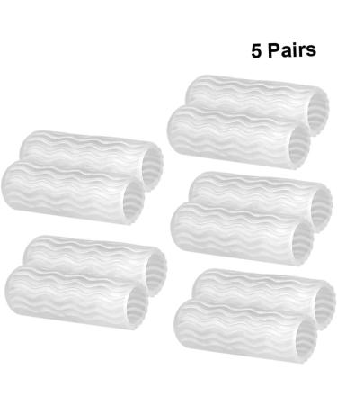 Hemoton Silicone Gel Toe Warmers Protector - 5 Pairs of Toe Caps/Cushions/Covers Sleeves for Finger and Toe Protection - Buy Online on GoSupps.com