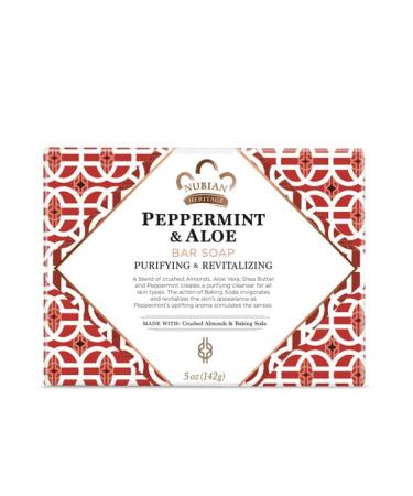 Nubian Heritage Peppermint & Aloe Bar Soap - 5 Oz.