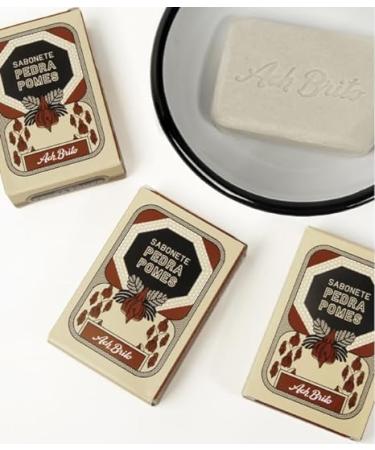 Ach Brito 2 Soap Bars Scrub Pumice Stone 90g and Tar 90g - Buy Online on GoSupps.com