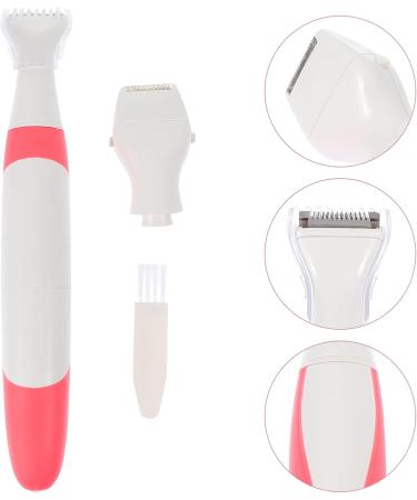 Buy Women's Epilator Trimmer Set - Stainless Steel Hair Removal Razor for Legs | Efficient Electric Hair Cutter - 18x2.5x0.5 cm - Red - Buy Online on GoSupps.com