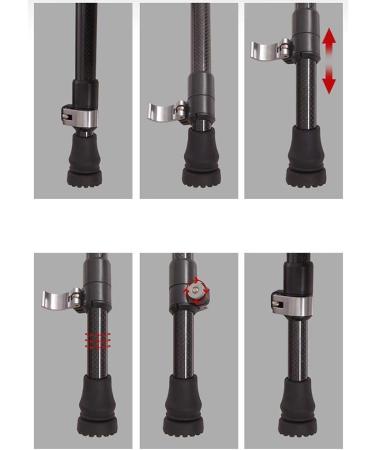 Walking Stick for rollator Extendable Wooden Handled Walking Stick Lightweight Adjustable Telescopic Walking Cane Carbon Crutch Solid Wood Non-Slip Elderly Crutches Folding crut powerfully - Buy Online on GoSupps.com