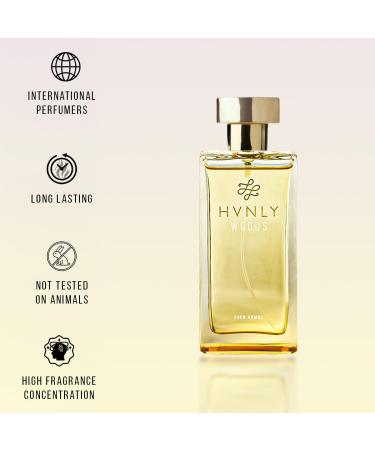 HVNLY Woods Perfume for Men | Eau De Parfum Long Lasting Men's Perfume | Woody Fragrance For Him 3.4 oz (Pack of 1) Multi Wood 3.38 Fl Oz (Pack of 1) - Buy Online on GoSupps.com