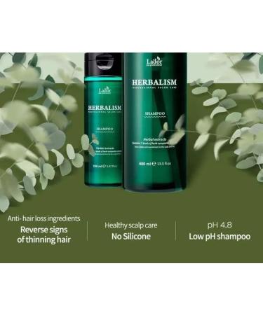 LA'DOR Herbalism Hair Shampoo 150 ml Soothing Hair Treatment With Herbal Extracts Helps Against Hair Loss Contains 7 Types of Herbal Extracts Soothes and Refreshes Scalp - Buy Online on GoSupps.com