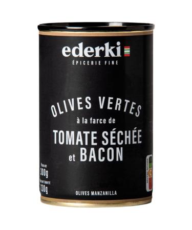 Green Olives with Tomato and Bacon Ederki 300g