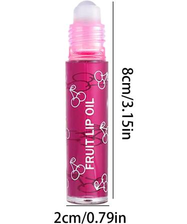 Fruity Roll on Lip Gloss Lip Oil Lip Balm Lip Glosses Fruit Transparent Glossy Lip Gloss Set for Lip Care and Keep Lips Moisturized - Buy Online on GoSupps.com