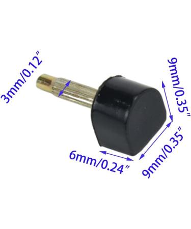 UTALIND 15 Pairs High Heel Tips Replacement Caps & Tool - 3mm Nail Diameter, U-Shape Dowels, 5 Sizes (8/9/10/11/12mm), Black - Buy Online on GoSupps.com