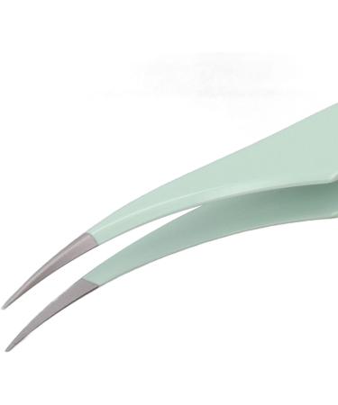 Curved Eyelash Tweezers - Ergonomic Stainless Steel Bright Color | Safe & Essential for Beauticians & Beauty Salons - International Shipping Available - Buy Online on GoSupps.com