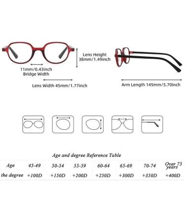 Buy Kchycv Portable Presbyopia Glasses - Bifocal Reading Glasses in Black (200 Degree) | Personalized & International Shipping - Buy Online on GoSupps.com
