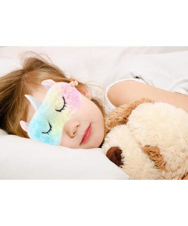 6 Pack Cute Animal Unicorn Sleep Masks for Girls - Soft Plush Blindfold Eye Cover for Kids, Teens, Women - Perfect for Plane Travel, Nap, Night Sleeping - Buy Online on GoSupps.com