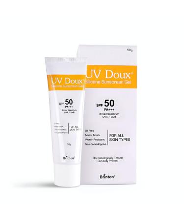 Brinton Healthcare UvDoux Face & Body Sunscreen gel with SPF 50 PA+++ in Matte Finish and Oil Free Formula| Water Resistant Sunscreen| Protection against UVA/UVB Rays (100 GM)