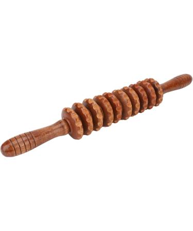 Jiawu Wooden Manual Fascia Massage Roller - Handheld Body Massager for Cellulite Relief Wound Recovery & Muscle Tension Reduction - Buy Online on GoSupps.com
