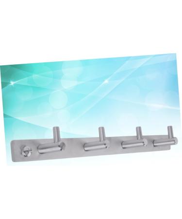 Alipis 304 Hooks Stainless Duty Heavy Hanger Coat Steel Clothes Hook with Towel Rack Bathroom European medium As Shown - Buy Online on GoSupps.com