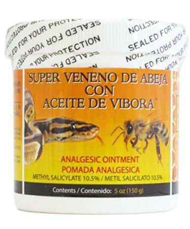 Veneno De Abeja Aceite De Vibora Analgesic Ointment 5 oz (150 g) Paraben Free