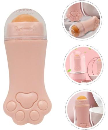 IWOWHERO 1pc Volcanic Stone Oil-absorbing Ball Skin Care Roller Volcano Stone for Skin Pink Volcanic Rock 7.5x3cm Pink - Buy Online on GoSupps.com