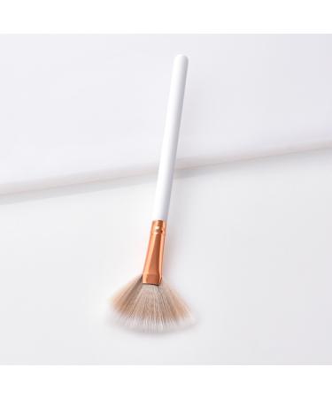 Premium Makeup Foundation Tool Powder Set - Brushes for Eyeliner Eyeshadow & Highlight - White One Size - Buy Online on GoSupps.com