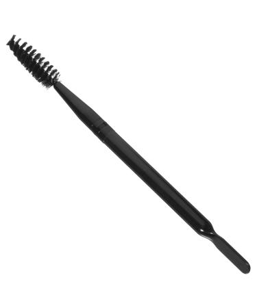 minkissy 1pc Eyelash Brush Eyebrow Brush for Women Makeup Brush for Eyebrow Professional Eyebrow Brush Beauty Brush for Eyebrow Mascara Brush Make up Wooden Eye Shadow Brush M Black