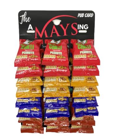 Big D Nuts 24 Pks Salted | Dry Roasted | Chilli | Honey 'The AMaysing' Pub Card