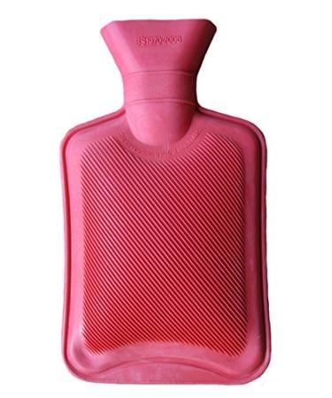 Vagabond Single Side Ribbed Red 1 Litre Hot Water Bottle Red 1 l (Pack of 1)