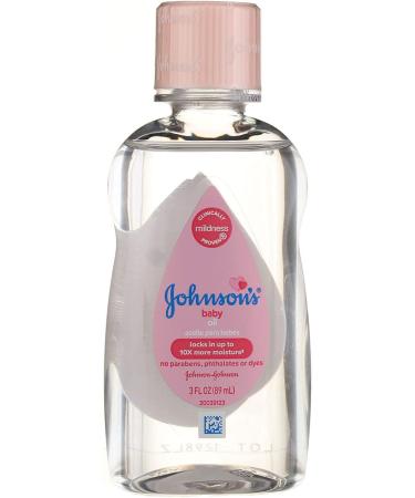 Johnson's Baby Oil 3 oz - Pack of 4 | Hydrating and Nourishing Formula - Buy Online on GoSupps.com
