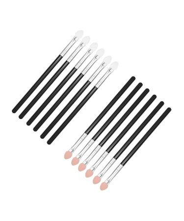 Dtotterul Eyeshadow Applicator Set - 12 Dual Color Brushes & Sponges for Flawless Eye Makeup Application | International Shipping Available - Buy Online on GoSupps.com