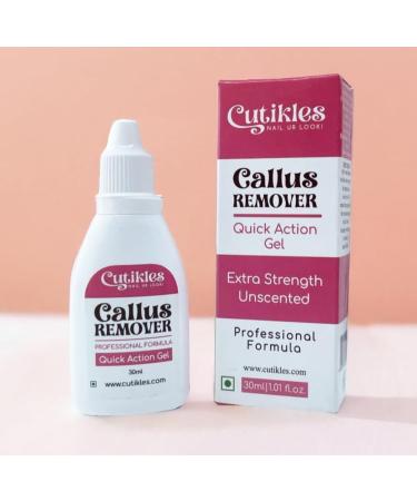 Cutikles Professional Callus Remover Gel for Feet Extra Strength Gel Instantly Removes Tough Quality Pedicures at Home - 1 Fl Oz