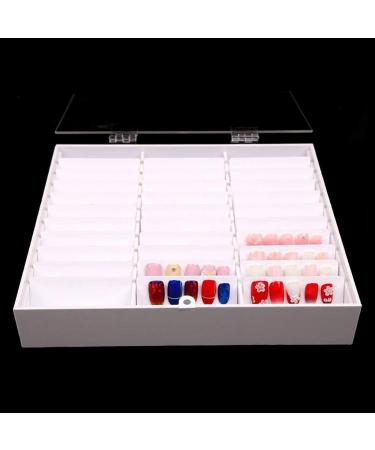 BAYORE Acrylic Fake Nail Tips Display For Case Nail Color Card Storage Box Nail Art Decoration Container Nail Art Design Tools - Buy Online on GoSupps.com