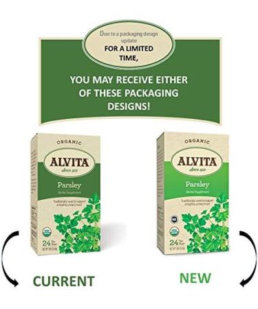 Buy Organic Alvita Parsley Tea - 24 Bags for Natural Wellness - Buy Online on GoSupps.com