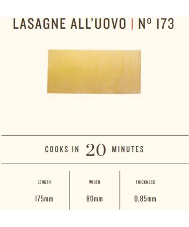 Rummo Lasagna No. 173 Authentic Italian Pasta Made with Durum Semolina Wheat and Eggs 500g (Pack of 1) - Buy Online on GoSupps.com