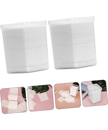 Housoutil 2 Boxes Cleaning Pads Lash Extension Glue Nail Polish Removers Cotton Pads Cleaning Wipes Cleaning Gel Remover Cotton Pads White Eyelash Tool Non-woven Fabric - Buy Online on GoSupps.com