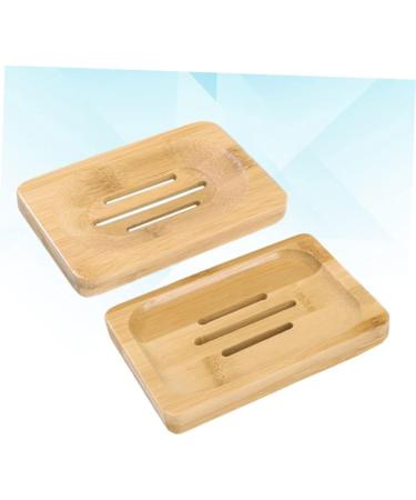 Ciieeo 6 Pcs Wooden Soap Dish Soap Stand Soap Sink Drying Holder Natural Wood Rectangular Drainer Wooden Soap Rack Soap Placing Rack Rustic Wood Soap Dish Soap Holder Soap Case Bamboo Box - Buy Online on GoSupps.com