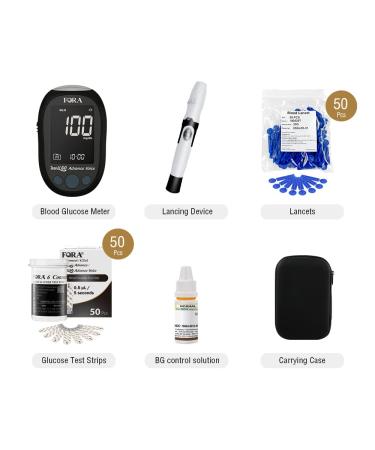 FORA Test N'GO Advance Voice Blood Glucose Kit - Ideal for Diabetes Measurement - Buy Online on GoSupps.com