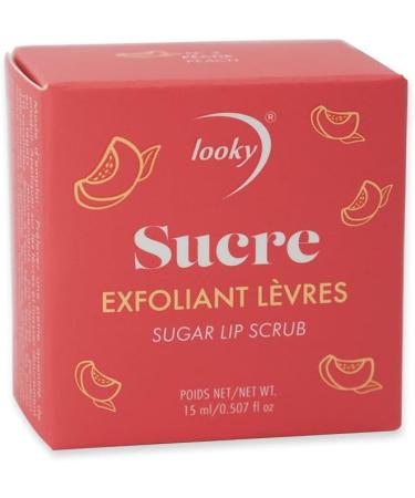 Looky Sugar Lip Scrub 15ml (0.5 fl. oz) Natural Lip Exfoliator for Soft Smooth Lips Infused with Jojoba Oil Vitamin E Shea Butter Avocado Oil Hydrating Plumping Vegan Cruelty-Free Paraben-Free Perfect for Lipstick Prep (Pack of 1 #3 Peach) #3 Peach 15 ml  - Buy Online on GoSupps.com