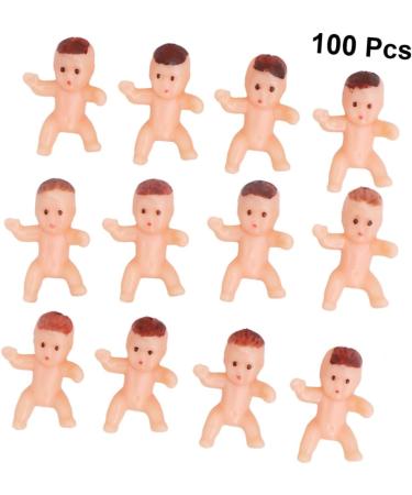 Ciieeo 100pcs Shower Decorations Mini Babies - Tiny Doll Props for Shower Games & Ornaments | Perfect Miniature Decor - Buy Online on GoSupps.com