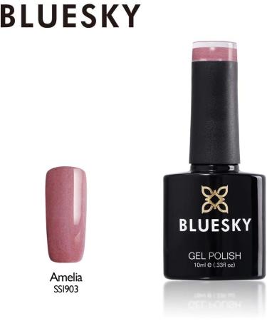 Bluesky PINK FINE GOLD GLITTER SS1903 AMELIA -Spring Summer Nail Gel Polish UV LED Soak Off 10ml - Buy Online on GoSupps.com