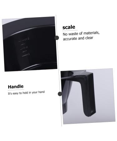 PopetPop Hair Dye Tools Set - 4 Plastic Oil Bowls with Handles for Professional Hair Dyeing - 14x14x6cm Black Fermentation & Application - Buy Online on GoSupps.com