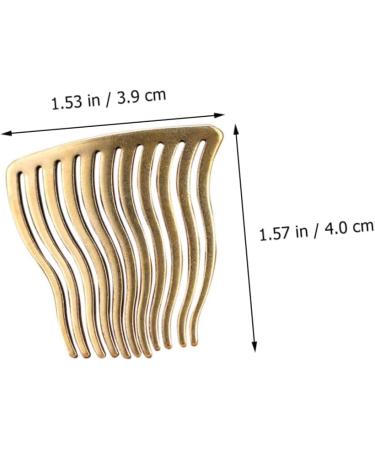 minkissy 1pc Hairpin Hair Barrettes Comb Hair Clip Hair Pin Bridal Hair Accessories Bridal Headdress Wedding Headwear Wedding Hair Accessories Banquet Delicate Brass - Buy Online on GoSupps.com