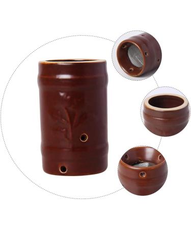 Homsfou Moxibustion Set | Natural Stone Moxa Rod Burner & Smoke-Free Heating Tank | Moxa Gel Burner & Ceramic Container for Herbal Therapy - Buy Online on GoSupps.com