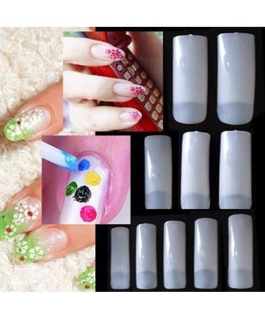 CJESLNA 500pcs French Acrylic False Nail Art Tips - High-Quality Artificial Nails - Buy Online on GoSupps.com
