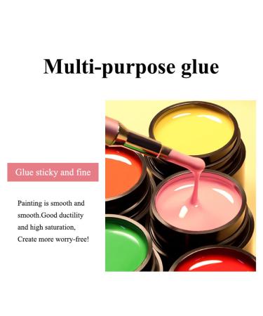 EDishan's New Filling Nail Art Colored Painting Glue - 12 Vibrant Colors of Removable Phototherapy Nail Polish Glue - Buy Online on GoSupps.com