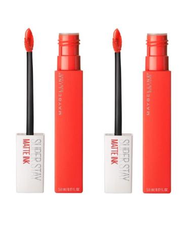 Pack of 2 Maybelline New York SuperStay Matte Ink Liquid Lipstick Heroine 25 0.15 pounds 0.17 Fl Oz (Pack of 2) 25 Heroine