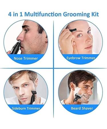 Buy Ear and Nose Hair Trimmer - Hygienic Grooming Tool with Rinseable Heads for Unisex | Fast International Shipping - Buy Online on GoSupps.com