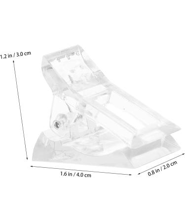 Mikinona 36 pcs Pink Tips Manicure Finger Quick Clip Gel Fixing Clips A for and Curve Tip Tools Fixation Pinchers Nail Poly Tool Salon DIY Accessories Extension Nails White Fake 1 count (Pack of 1) White Pinkx3pcs - Buy Online on GoSupps.com