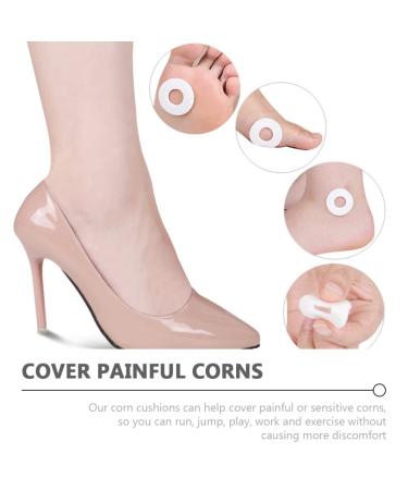 Healifty Corn Cushions Toe Pad - Self Adhesive Callus Cushions - Foam Corn Pads for Foot Care - Toe Protectors (White, 4Pcs) - Buy Online on GoSupps.com