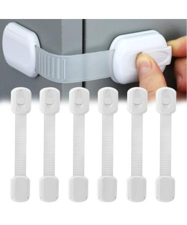 Premium Child Safety Locks - 6 Piece Adjustable Baby Cabinet Protection Set for Home Safety - Buy Online on GoSupps.com