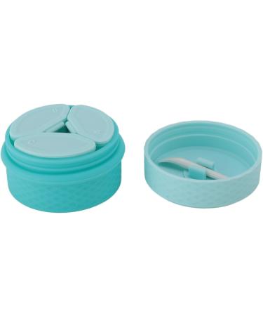 Silicone Cream Jars with Spoon Travel Silicone Makeup Container Portable 3 in 1 Outdoor for Women (Sky Blue) - Buy Online on GoSupps.com