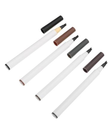 AUTSUPPL 4pcs Four Forked Eyebrow Pencil Microblading Pencil for Eyebrows Eyebrow Cosmetics Make up Kit Abs