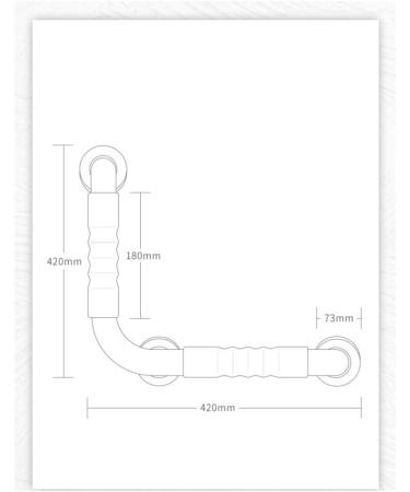 Bathroom Grab Bar Safety Support Rail Type L Wall-Mounted Disabled Safety Support Grab Bar Bathroom Non-Slip Toilet Handrail Stainless St - Buy Online on GoSupps.com