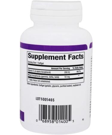 Natural Factors Mixed Vitamin E 200 IU - 90 Softgels | Antioxidant Support - Buy Online on GoSupps.com