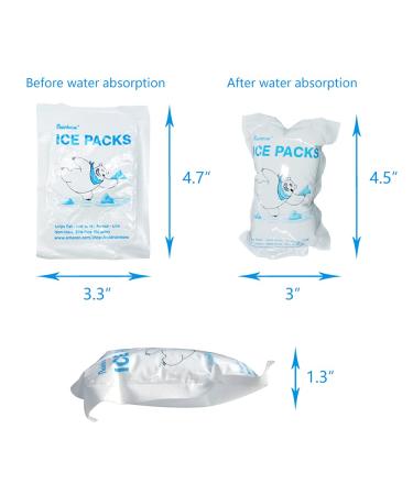 Dry Ice Packs Freezer Packs for Shipping Frozen Food 4.3x3.1 Long Lasting Cold Pack Ice Blanket for Mailing Perishables Reusable Ice Pack Sheets for Lunch Bags Fresh Food Storage 25 Sheets 25 Case -- 4.3 X 3.1 - Buy Online on GoSupps.com